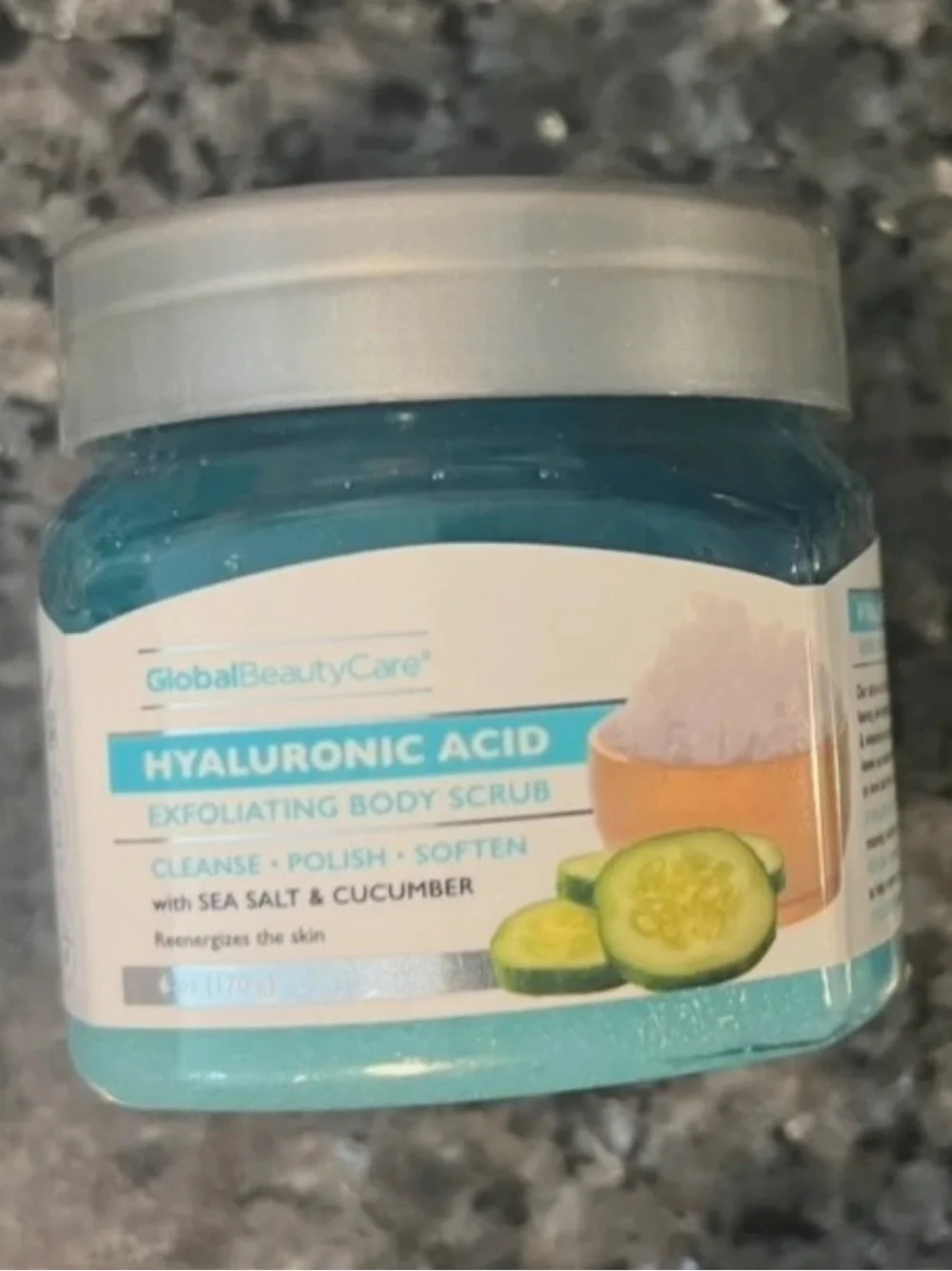 Global Beauty Care Hyaluronic Acid Exfoliating Body Scrub New